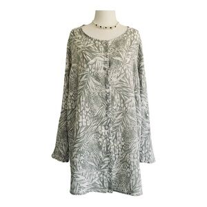 Christian Siriano tropical linen jacket